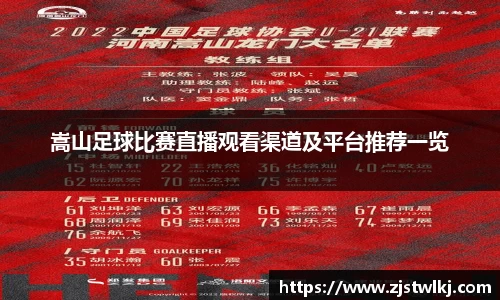 嵩山足球比赛直播观看渠道及平台推荐一览