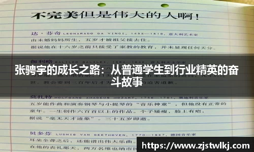 张骋宇的成长之路：从普通学生到行业精英的奋斗故事